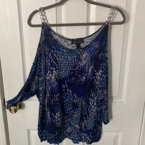 INC International Concepts Peek-A-Boo 3/4 Sleeve Top